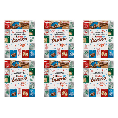 Kinder Bueno Advent Calendar (Bulk Buy Pack Of 6)