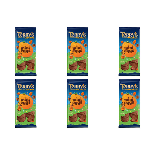 Terrys Chocolate Orange Mini Egg Tablet (Bulk Buy Pack Of 6)