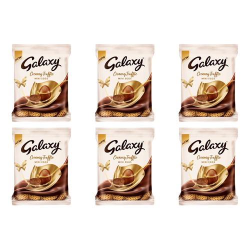 Galaxy Creamy Truffles Mini Eggs (Bulk Buy Pack Of 6)