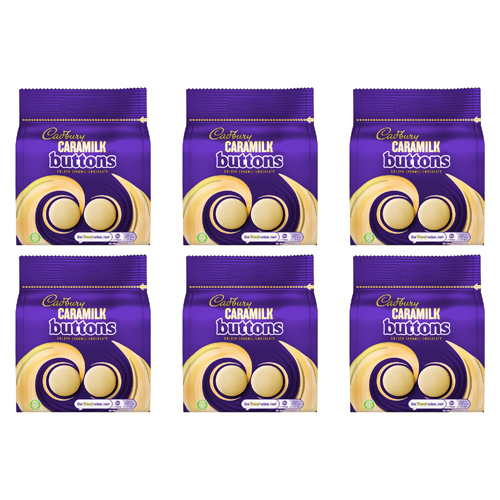 Cadbury Caramilk Buttons (Bulk Buy Pack Of 6)