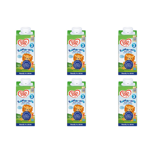 Cow & Gate Growing Up Milk 1+ Ready to Drink (Bulk Buy Pack Of 6)