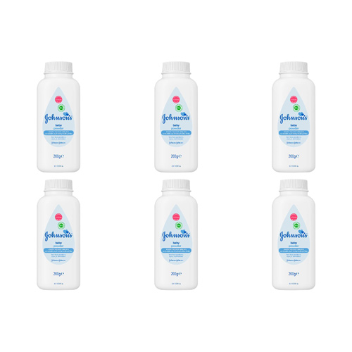 Johnsons Baby Powder (Bulk Buy Pack Of 6)