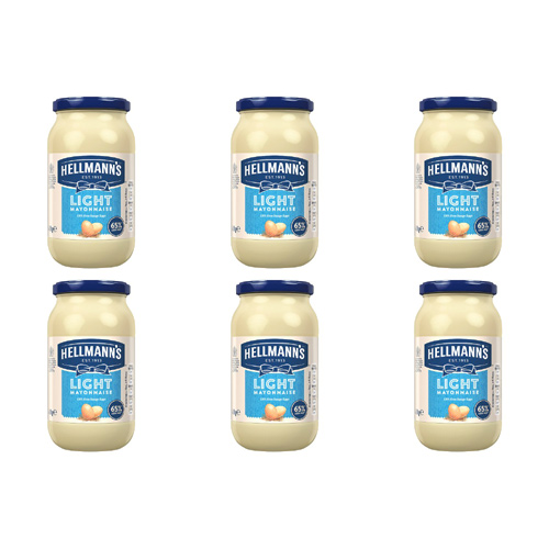 Hellmanns Light Mayonnaise (Bulk Buy Pack Of 6)