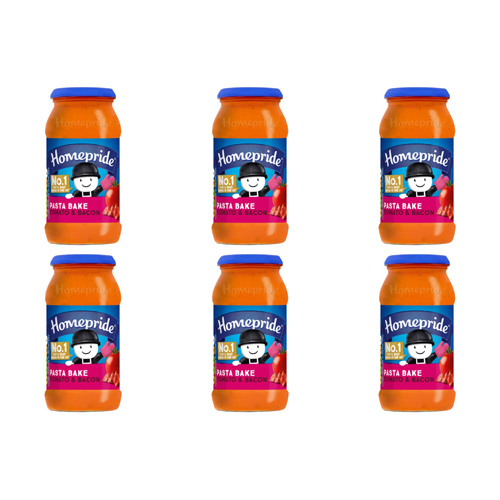 Homepride Pasta Bake Creamy Tomato & Bacon (Bulk Buy Pack Of 6)