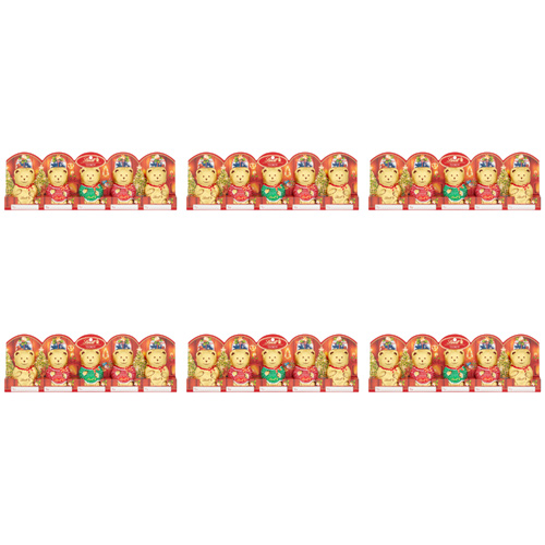 Lindt Teddy Christmas Milk Chocolate 5 Pack (Bulk Buy Pack Of 6)