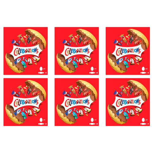 Celebrations Large Easter Egg (Bulk Buy Pack Of 6)