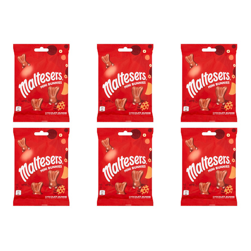 Malteaster Mini Bunnies Bag (Bulk Buy Pack Of 6)