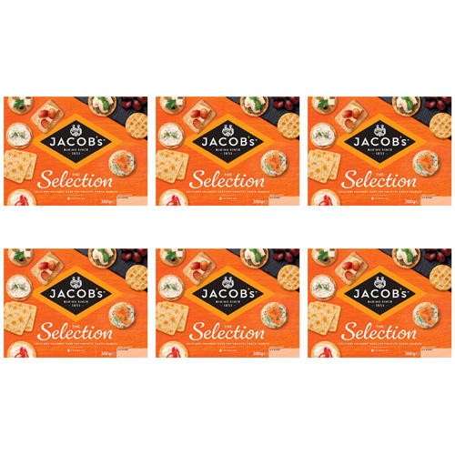 Jacobs Biscuits For Cheese (Bulk Buy Pack Of 6)