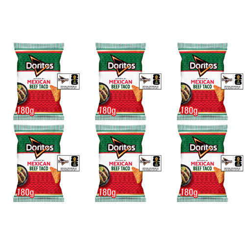 Doritos Sizzling Beef Taco (Bulk Buy Pack Of 6)