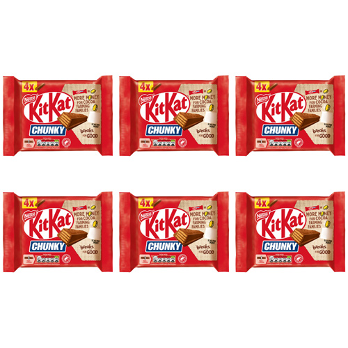 Kit Kat Chunky 4 Pack (Bulk Buy Pack Of 6)
