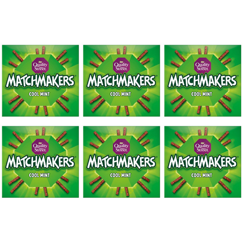 Quality Street Cool Mint Matchmakers (Bulk Buy Pack Of 6)