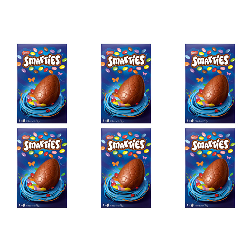 Nestle Smarties Easter Egg Medium (Bulk Buy Pack Of 6)