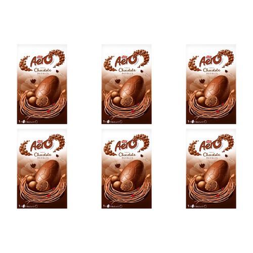 Nestle Aero Bubbles Medium Easter Egg (Bulk Buy Pack Of 6)