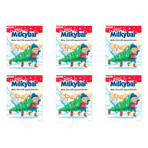 Milkybar White Chocolate Advent Calendar (Bulk Buy Pack Of 6)