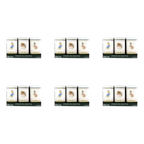 New English Teas Beatrix Potter Mini Tins (Bulk Buy Pack Of 6)