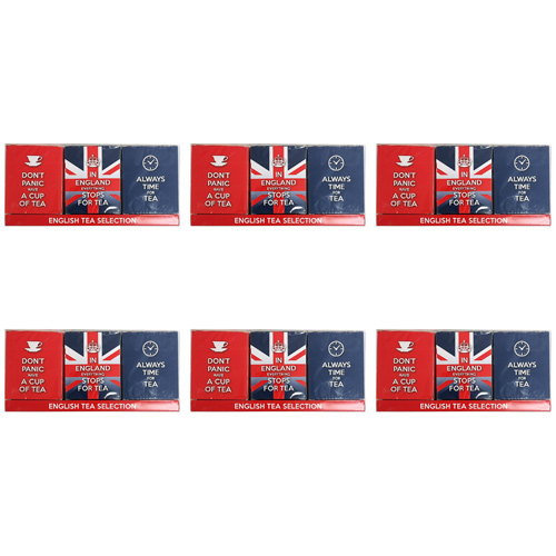 New English Teas English Tea Selection (Bulk Buy Pack Of 6)