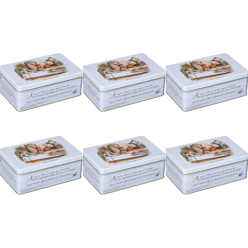 New English Teas Alice in Wonderland Tin 100 Teabags (Bulk Buy Pack Of 6)