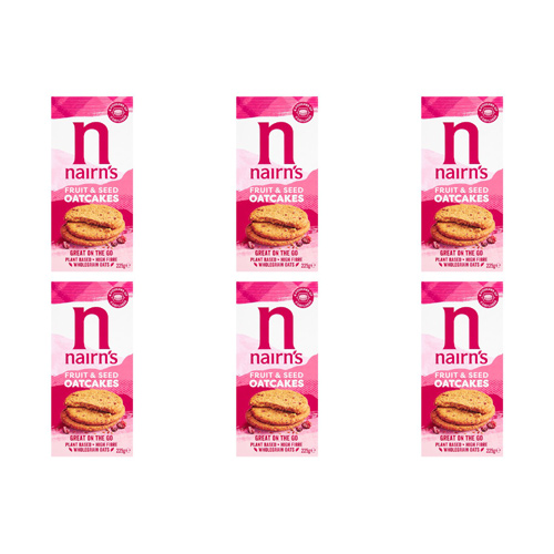 Nairns Fruit & Seed Oatcakes (Bulk Buy Pack Of 6)