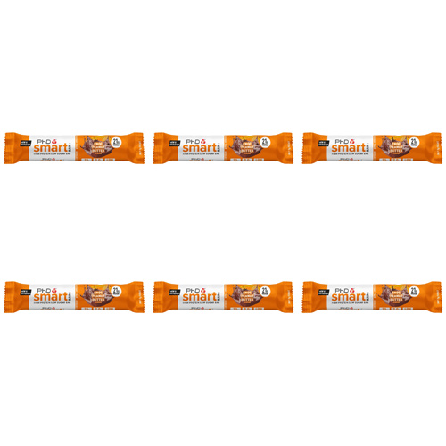 PhD Smart Choc Peanut Butter Protein Bar (Bulk Buy Pack Of 6)