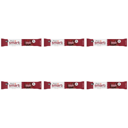 PhD Smart Dark Choc Raspberry Protein Bar (Bulk Buy Pack Of 6)