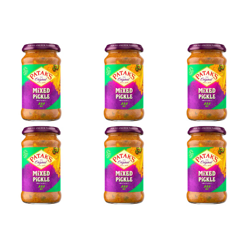 Pataks Hot Mixed Pickle (Bulk Buy Pack Of 6)