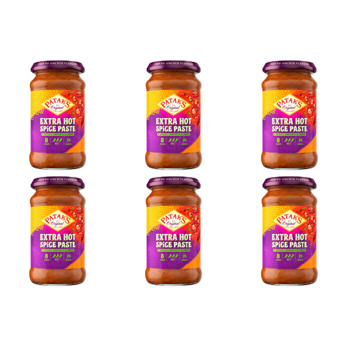 Pataks Hot Curry Paste (Bulk Buy Pack Of 6) | British Corner Shop
