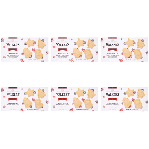 Walkers Festive Shapes Carton (Bulk Buy Pack Of 6)