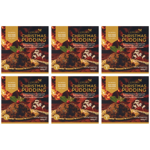 Matthew Walker Luxury Christmas Pudding Small (Bulk Buy Pack Of 6)