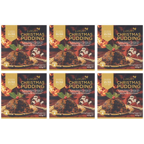 Matthew Walker Luxury Christmas Pudding Medium (Bulk Buy Pack Of 6)