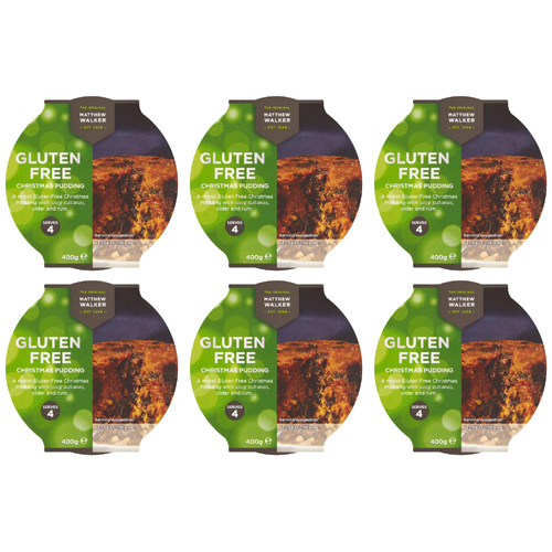 Matthew Walker Gluten Free Christmas Pudding Medium (Bulk Buy Pack Of 6)