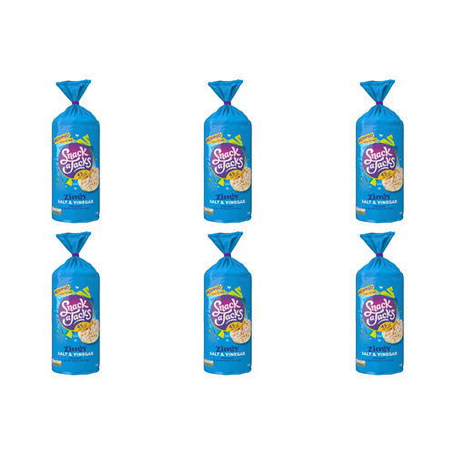 Quaker Jumbo Snack A Jacks Salt & Vinegar (Bulk Buy Pack Of 6)