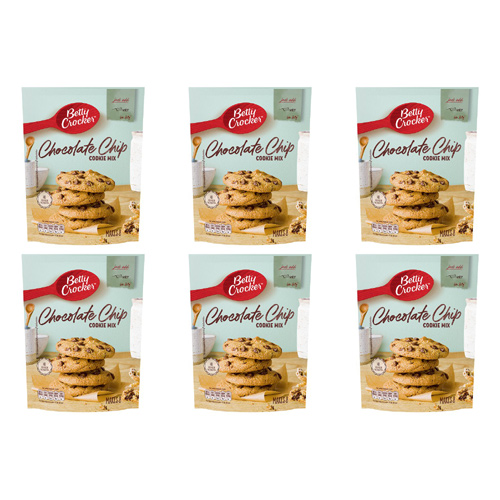Betty Crocker Chocolate Chip Cookie Mix Pouch (Bulk Buy Pack Of 6)