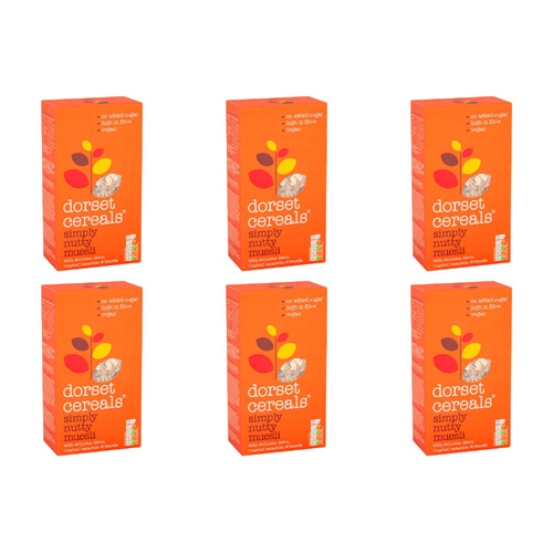 Dorset Cereals Simply Nutty Muesli (Bulk Buy Pack Of 6)