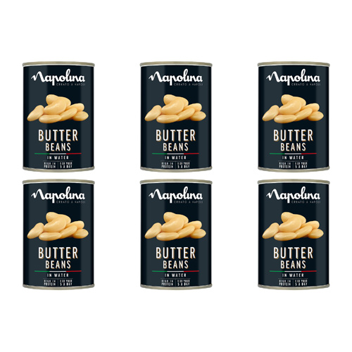 Napolina Butter Beans (Bulk Buy Pack Of 6)