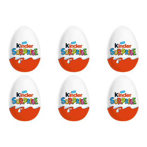 Kinder Surprise Chocolate Egg (Bulk Buy Pack Of 6)