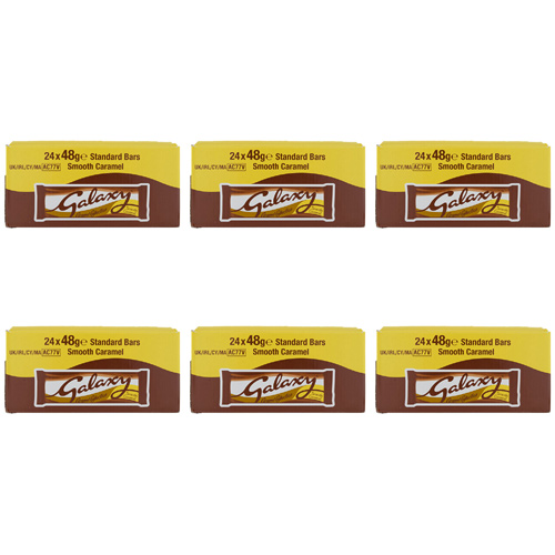 Galaxy Caramel Bar - 24 x 48g (Bulk Buy Pack Of 6)