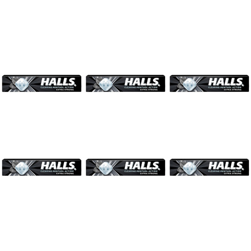 Halls Mentho-Lyptus Extra Strong 9s (Bulk Buy Pack Of 6)