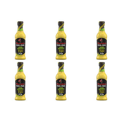 Nandos Lemon & Herb Peri Peri Marinade For Chicken (Bulk Buy Pack Of 6)