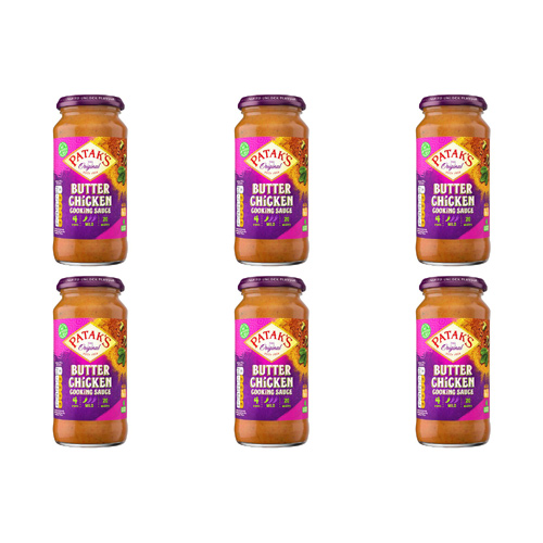 Pataks Butter Chicken Cooking Sauce (Bulk Buy Pack Of 6)