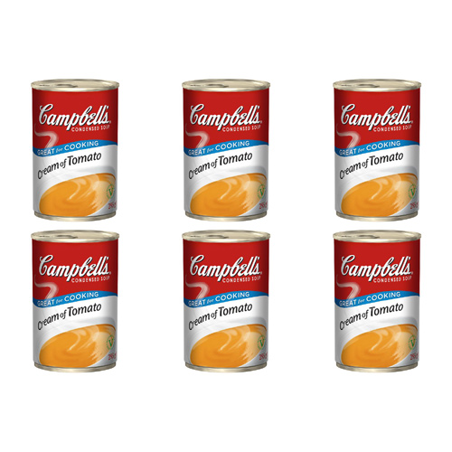 Campbells Condensed Soup Cream Of Tomato (Bulk Buy Pack Of 6)