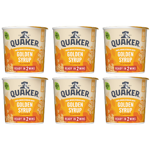 Quaker Express Pots Golden Syrup (Bulk Buy Pack Of 6)