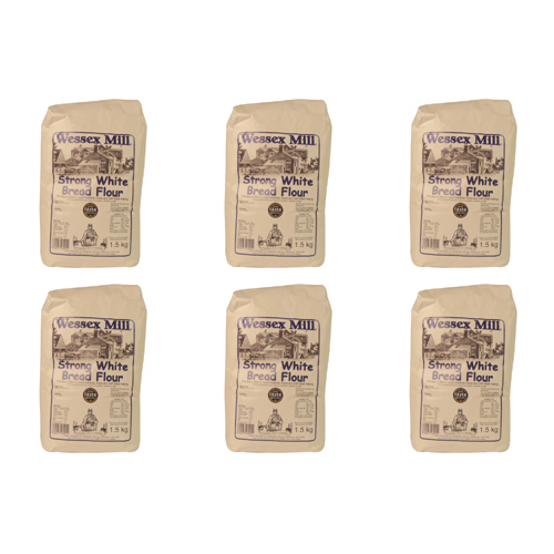 Wessex Mill Strong White Bread Flour (Bulk Buy Pack Of 6)