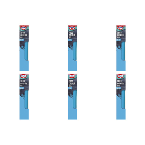 Dr. Oetker Extra Strong Food Colour Gel Blue (Bulk Buy Pack Of 6)