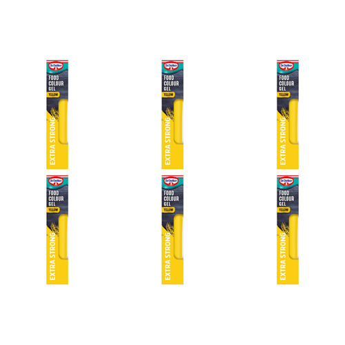 Dr. Oetker Extra Strong Food Colour Gel Sunshine Yellow (Bulk Buy Pack Of 6)