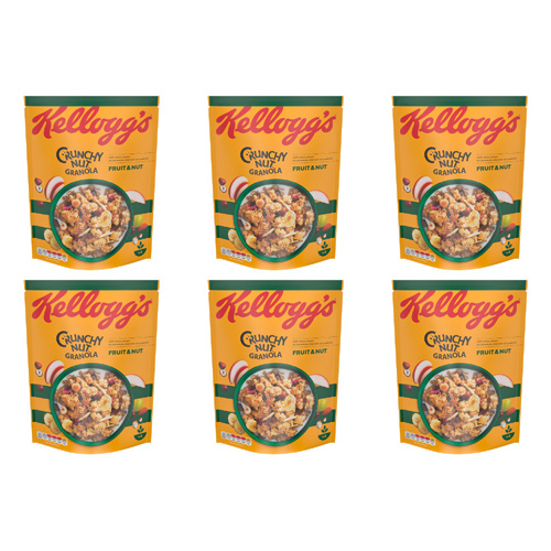 Kelloggs Crunchy Nut Oat Granola Fruit And Nut (Bulk Buy Pack Of 6)