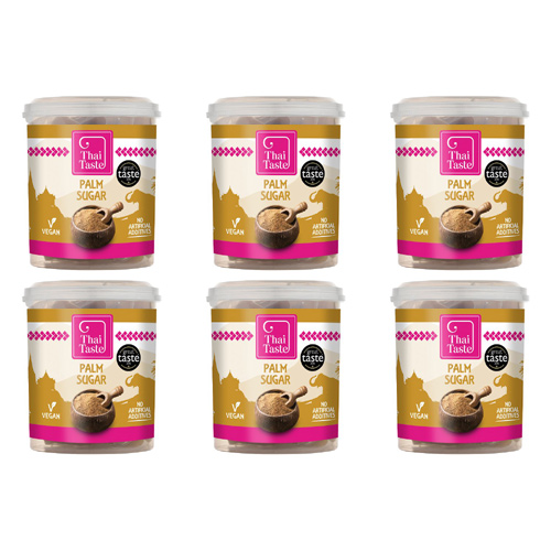 Thai Taste Natural Coconut Palm Sugar (Bulk Buy Pack Of 6)