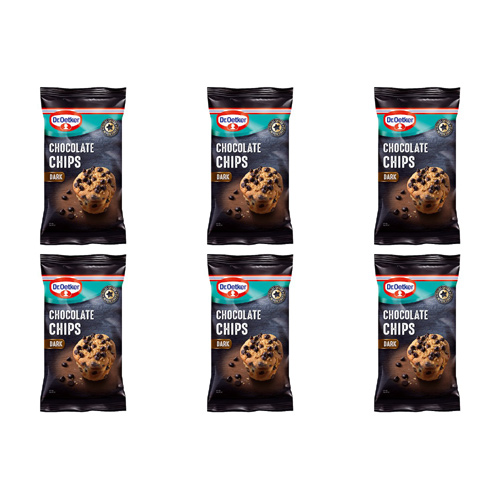 Dr. Oetker Chocolate Chips Plain (Bulk Buy Pack Of 6)