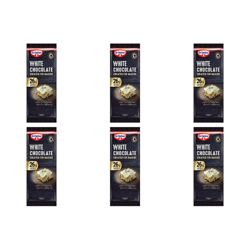 Dr. Oetker Fine Cooks Chocolate White (Bulk Buy Pack Of 6)