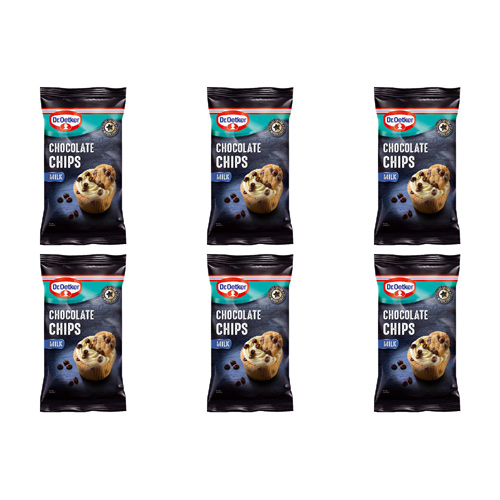 Dr. Oetker Chocolate Chips Milk (Bulk Buy Pack Of 6)