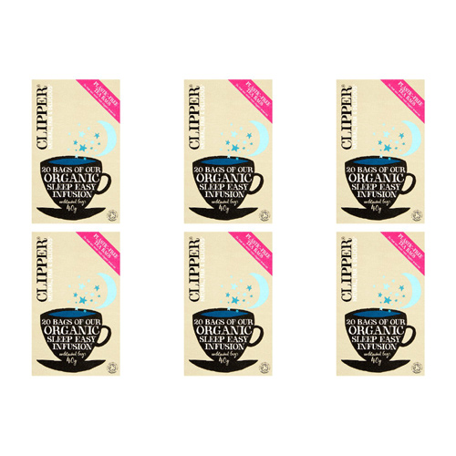 Clipper Organic Sleep Easy 20 Teabags (Bulk Buy Pack Of 6)